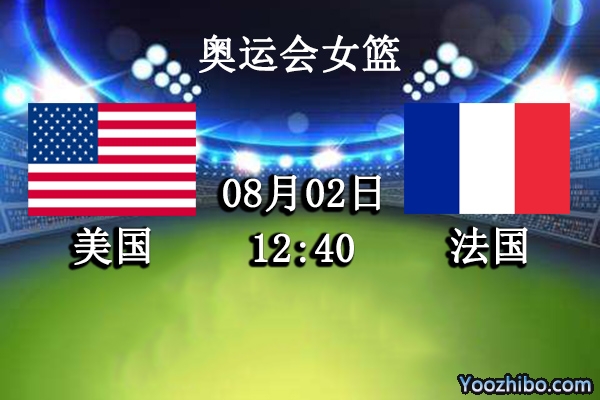 08月02日 奥运会女篮 美国vs法国直播前瞻分析