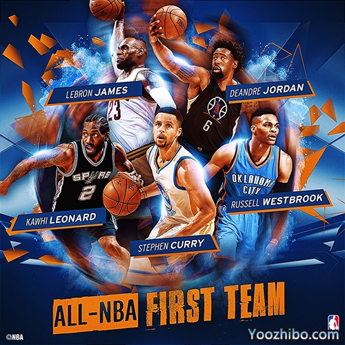 2015-16赛季NBA最佳阵容名单一览
