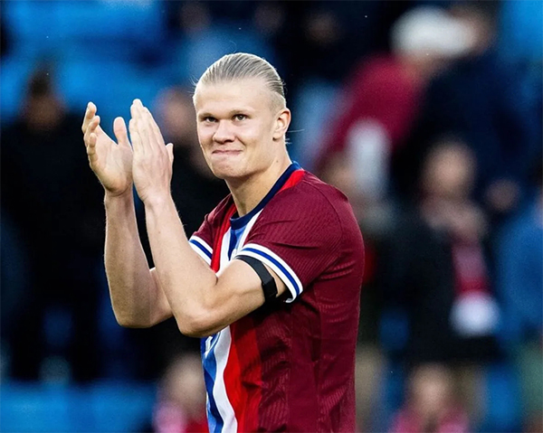 哈兰德双响创历史 欧国联B联赛挪威大胜