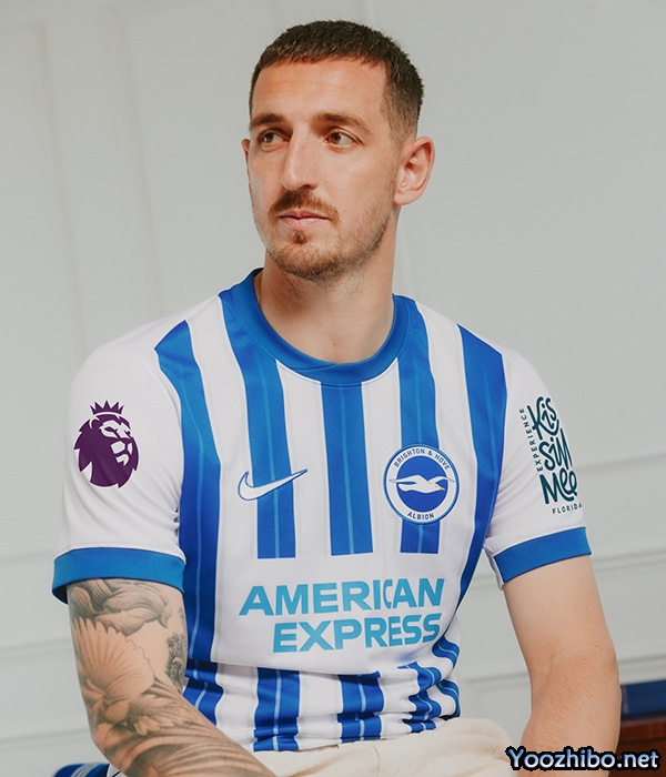 2024-25赛季布莱顿主客场球衣一览