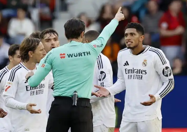 惊爆！贝林厄姆直红被罚，或因态度遭停赛两场