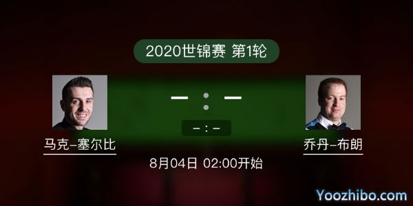 斯诺克世锦赛首轮 马克-塞尔比vs乔丹-布朗赛事前瞻和交手记录