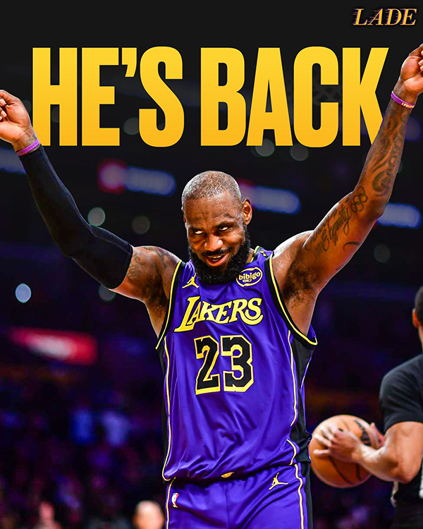 湖人迎重磅回归！詹姆斯伤停7场后强势复出对决公牛