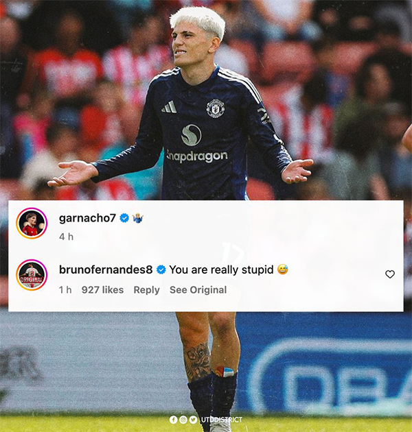 B费取笑加纳乔庆祝，滕哈格不介意，范尼为曼联一人振臂欢呼