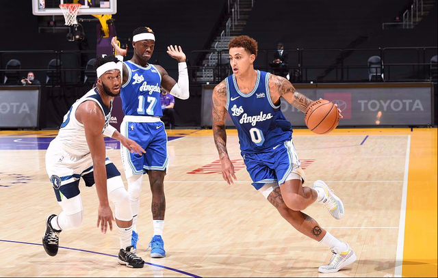 重回首发库兹马打出+38正负值完美表现 他成湖人幸福的烦恼