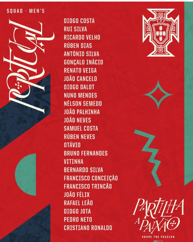 葡萄牙新名单出炉：39岁C罗领衔 切尔西三将入选