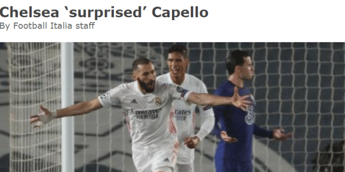 卡佩罗: 本泽马是世界前三中锋, 仅次莱万和凯恩