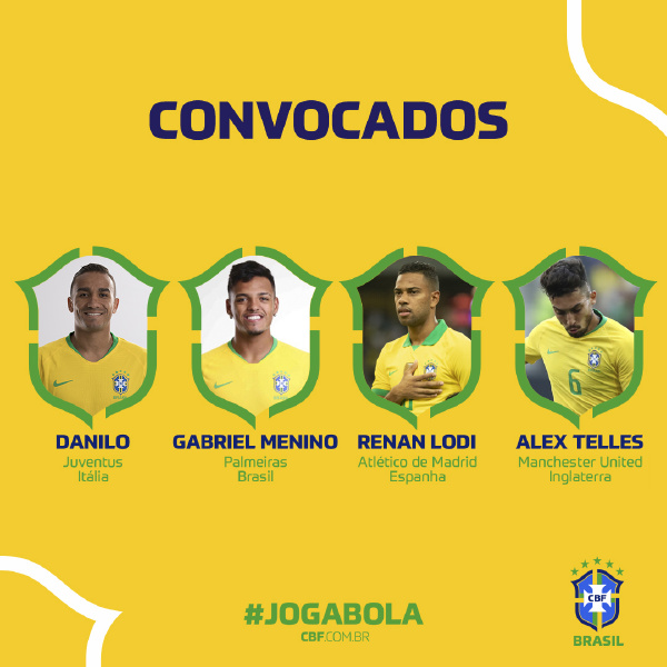 巴西男足最新一期大名单：热苏斯领衔锋线