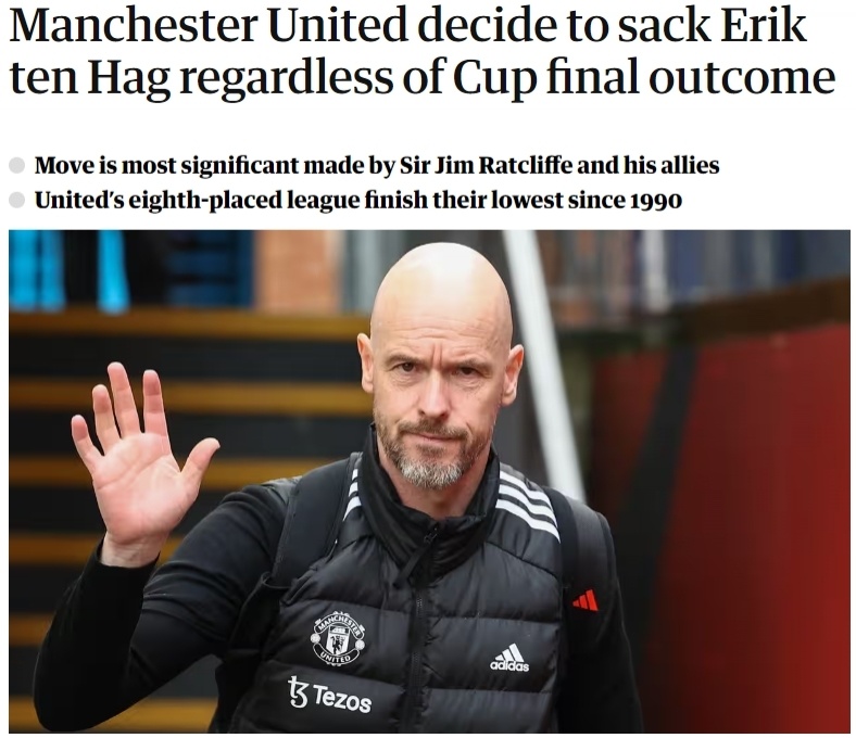 曝曼联已做出决定！滕哈格将下课，新帅锁定 5 大目标