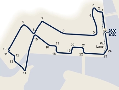 F1新加坡站-滨海赛道 | Coastal Track