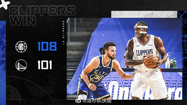 快船108-101小胜勇士 乔治21+12 莱昂纳德21分