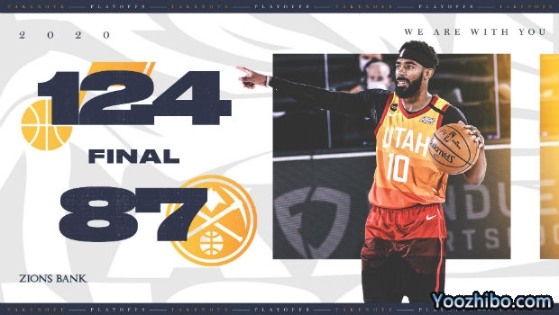 NBA简报：康利三分8中7砍27分 爵士37分血洗掘金大比分2-1！