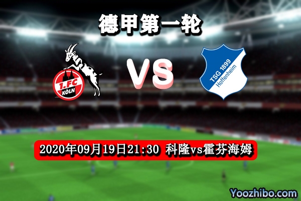 科隆vs霍芬海姆赛事前瞻分析:双方交锋历史 客队更易胜