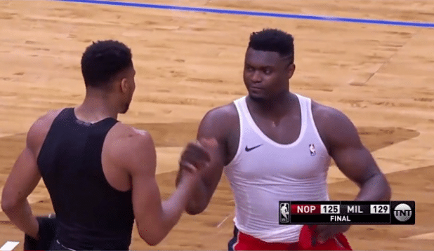 差距明显！字母哥锡安肌肉近距离对比，别再说字母哥壮了！