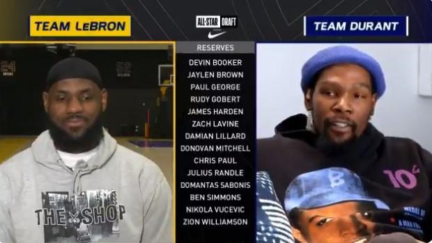 全明星战队最后选米切尔戈贝尔？詹姆斯：就像打游戏，从不选爵士队！