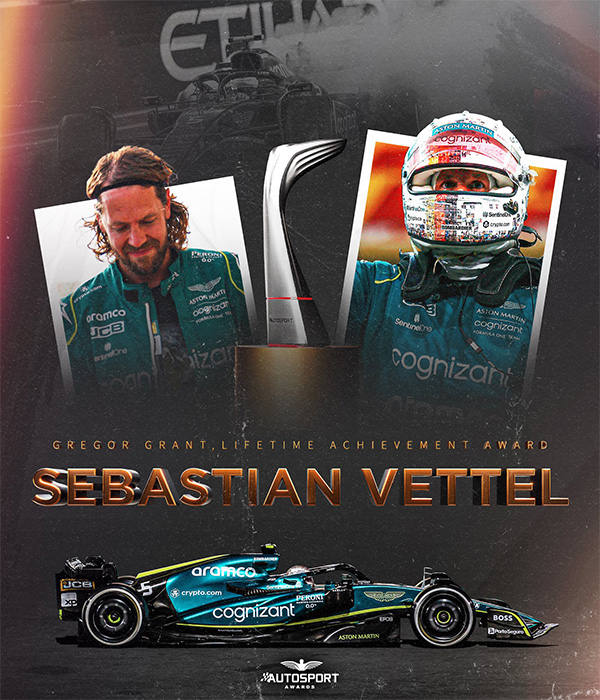 Autosport年度颁奖典礼：维特尔荣获终身成就奖