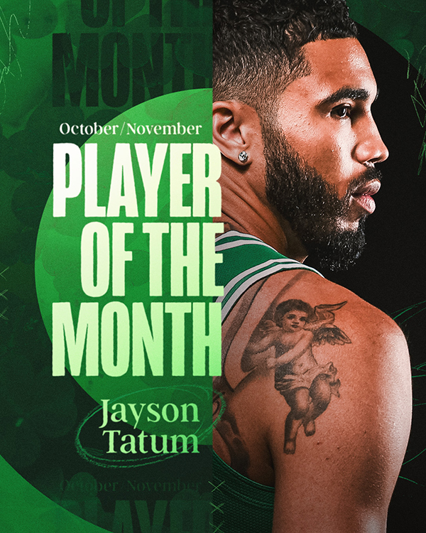 荣膺月最佳之塔图姆，其年收入现，双MVP与更多冠军成壮志豪言