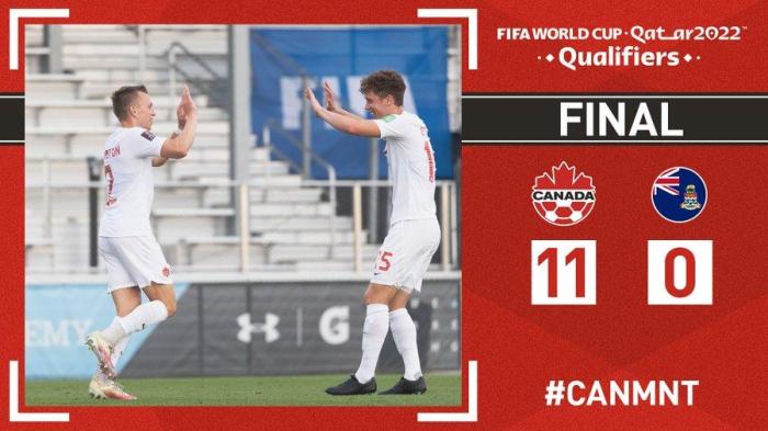 大人打小孩! 加拿大世预赛11-0屠杀开曼群岛