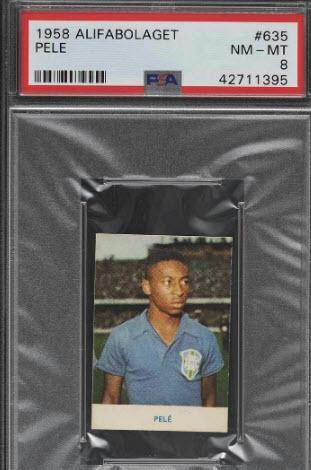 赚翻了! 贝利1958年球星卡拍出34万美元高价