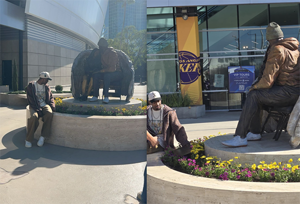 雕像下的沉思者！欧文用特殊方式致敬偶像，科比对他究竟有多重要？