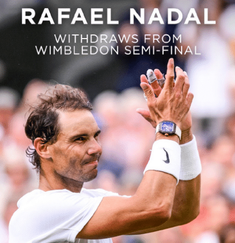 重创！纳达尔官宣退出温网：腹肌7毫米撕裂，击碎黑粉阴谋论
