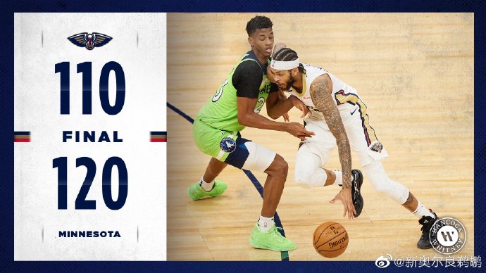 森林狼120-110力克鹈鹕 爱德华兹18分 英格拉姆30分