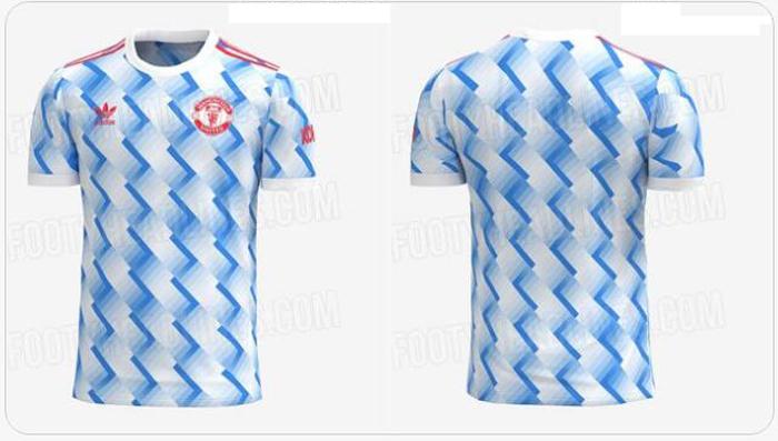 曼联下赛季客场战袍曝光！复古蓝白球衣，梦回小将吉格斯夺冠年代