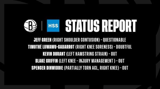 篮网危机？杜兰特真实伤情曝光，格里芬或被罚款，小乔丹言论太伤人！