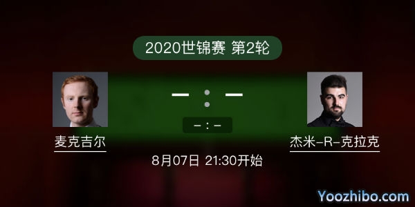 斯诺克世锦赛第二轮 麦克吉尔vs克拉克赛事前瞻和交手记录