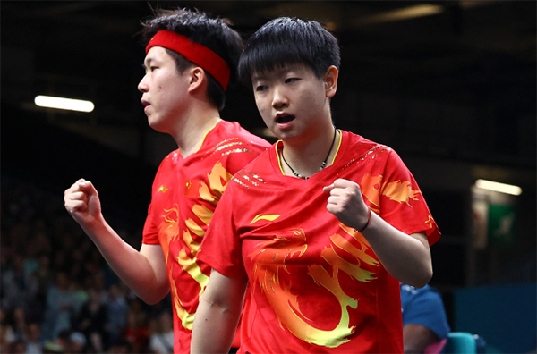 中国第6金！“莎头”闪耀巴黎，国乒混双金牌收入囊中