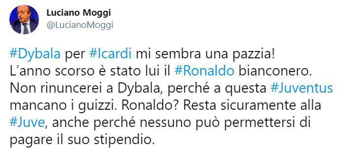 尤文前总经理: 用迪巴拉换伊卡尔迪? 疯了吧