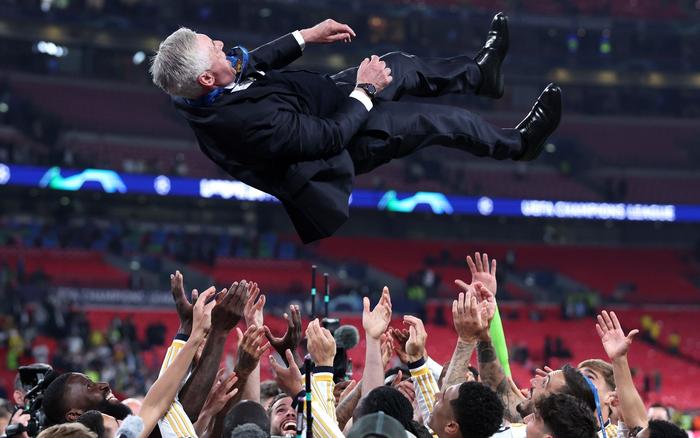 欧冠决赛皇马胜多特 安切洛蒂收获执教生涯第5冠