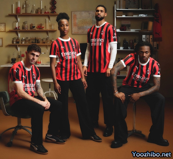 2024-25赛季AC米兰主场球衣一览