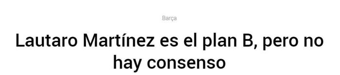 每体: 劳塔罗是巴萨锋线引援B计划