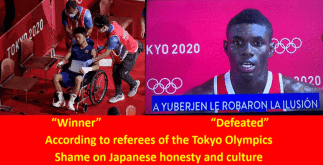 奥运又现争议！日本拳手被打到坐轮椅离场，仍被判晋级！外国网友怒了