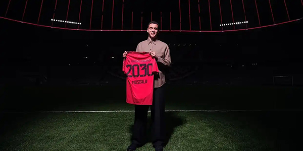 重磅！穆西亚拉续约拜仁至2030，2500万欧年薪引足坛震动