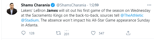 36岁詹皇首次轮休！轰38分输球后选择休息：湖人残阵战国王要连败？