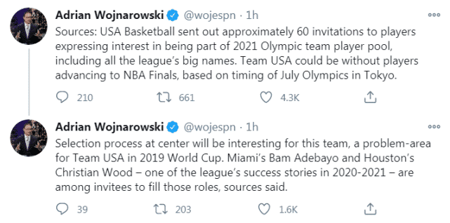 发出60份邀请函！美国男篮备战奥运会，詹姆斯表态：可能会为波波而战！