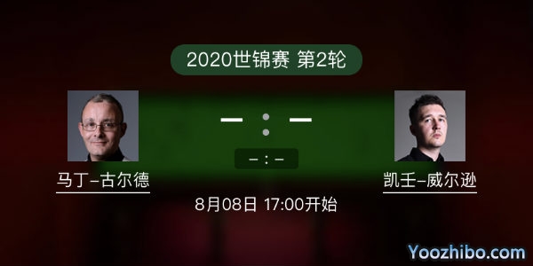 斯诺克世锦赛第二轮 马丁-古尔德vs凯伦-威尔逊赛事前瞻和交手记录