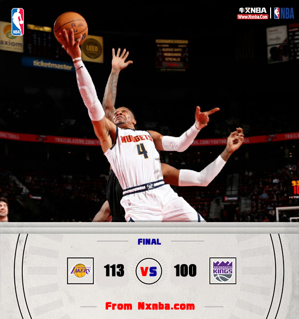 开拓者126-124战胜掘金 西蒙斯压哨上篮绝杀 约基奇34+8