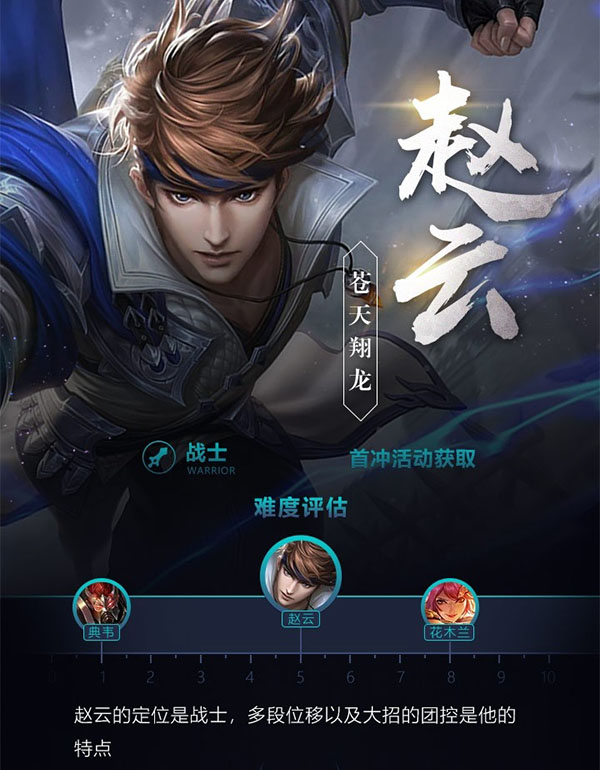 王者荣耀一图识英雄——苍天翔龙赵云 灵活位移完美战士