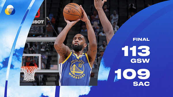 NBA简报：勇士113-109复仇国王 库里三节29+6