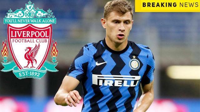 意媒：利物浦追国米中场巴雷拉，愿出6500万欧