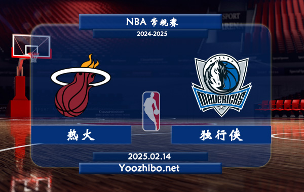 02月14日 NBA常规赛 热火vs独行侠直播前瞻分析