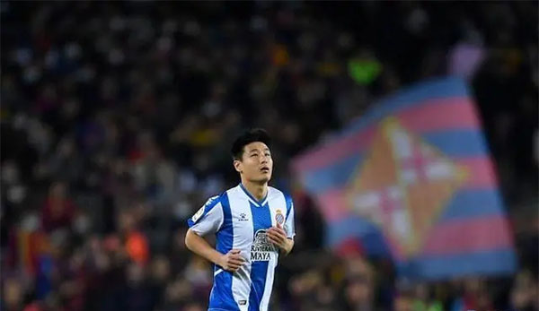 中国球员身价：武磊身价下降30万欧 仍已120万欧高居榜首