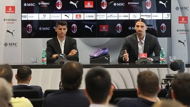 莫拉塔亮相米兰 强调伊布在其加盟中的重要性