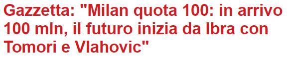 米体: 米兰决定续约伊布, 买断托莫里
