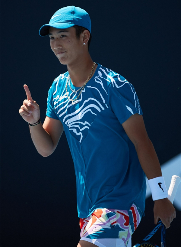 2023年澳网公开赛商竣程生涯首进大满贯成人组正赛