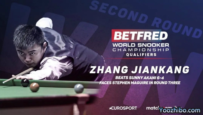 【战报】田鹏飞6-4沃克下一轮将对阵丁俊晖 双张顺利晋级！