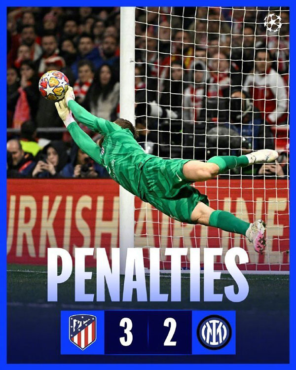 国米辉煌止步欧冠8强：13连胜终结，西甲客场0胜尴尬纪录！